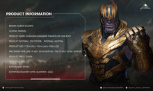Load image into Gallery viewer, Queen Studios Half Body Thanos Bust