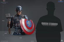 Load image into Gallery viewer, Queen Studios Life Size Captain America Bust