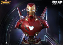 Load image into Gallery viewer, Queen Studios Life Size Iron Man Mark 50 Bust - Battle Damage