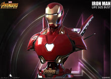 Load image into Gallery viewer, Queen Studios Life Size Iron Man Mark 50 Bust - Clean
