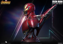 Load image into Gallery viewer, Queen Studios Life Size Iron Man Mark 50 Bust - Battle Damage