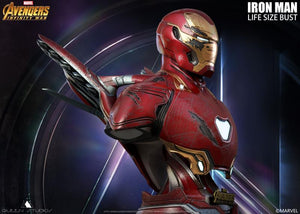 Queen Studios Life Size Iron Man Mark 50 Bust - Battle Damage
