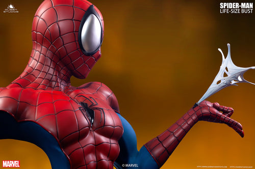 Queen Studios Life Size Comic Spiderman Bust