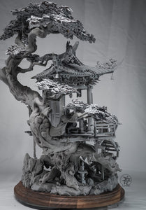 袁星亮 《枯榮寺》灰模版 - Yuan Xing Liang - <Temple - Ku Rong Si> - Grey kit