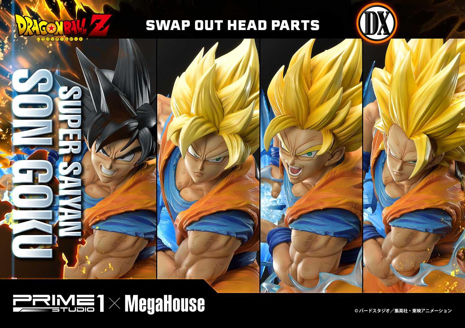 Prime 1 DBZ Super Saiyan Son Goku DX (Without logo stand Prime 1 DBZ Super Saiyan Son Goku DX (Without logo stand